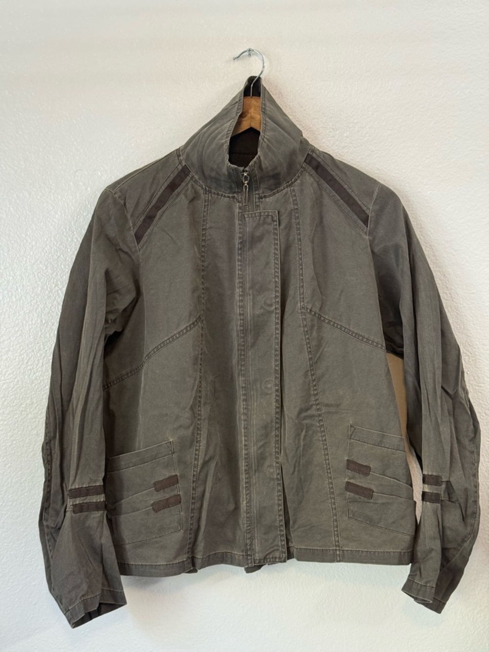 Adam Jacobs Men's Olive Green Utility Jacket Size XL Tactical Outdoor Streetwear